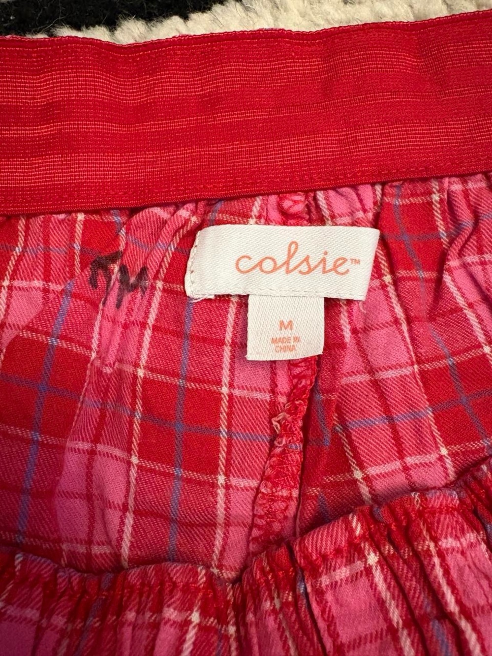 Target Pink Plaid Cotton Lounge Shorts - Picture 5 of 5